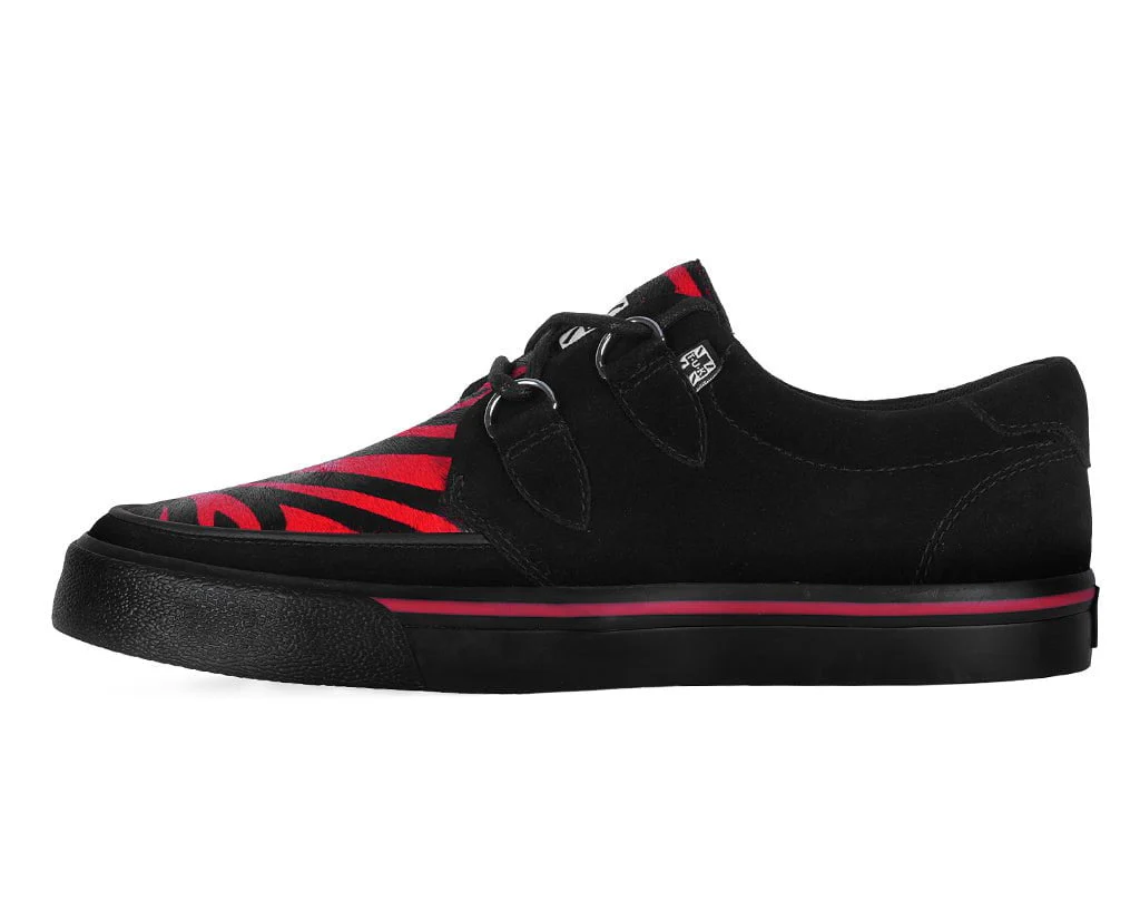 492-Black-Red-Zebra-Suede-Creeper-Sneaker-7.webp Black &Red Zebra Suede Creeper Sneaker