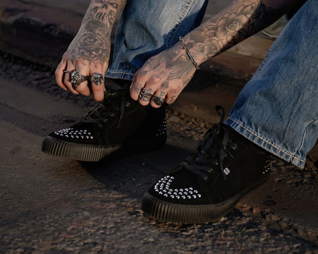 516-Black-Suede-Studded-Creeper-Sneaker-6.jpg Black Suede Studded Creeper Sneaker