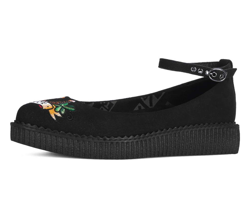 Black Lady Luck Pointed Ballet Creeper