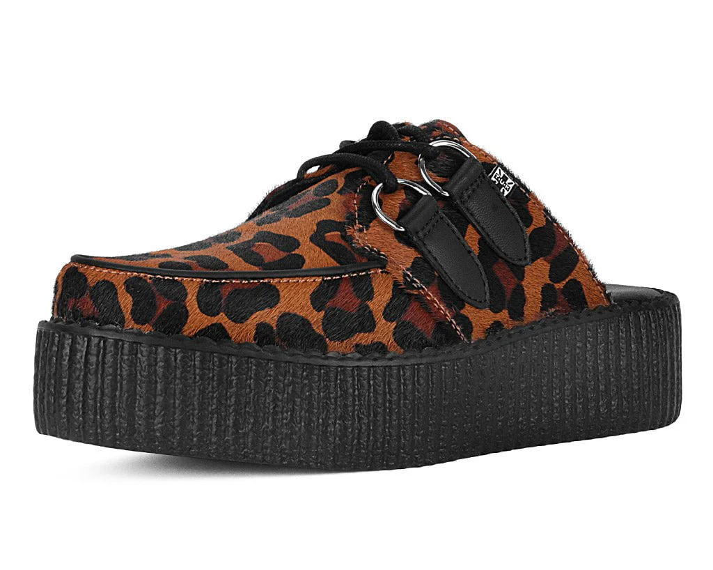 Leopard Print Creeper Mule