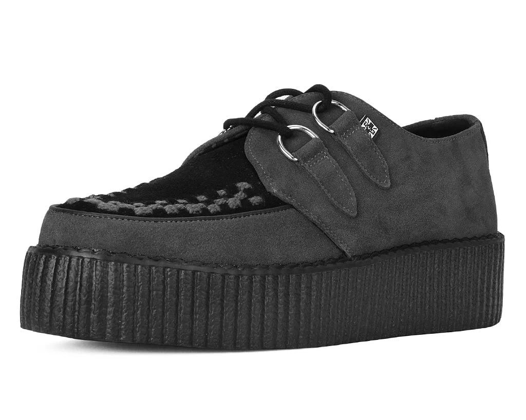 Grey & Black Suede Viva Mondo Creeper