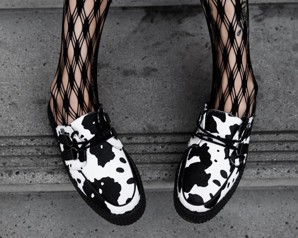788-Cow-Print-Creeper-Mule-6.webp Cow Print Creeper Mule