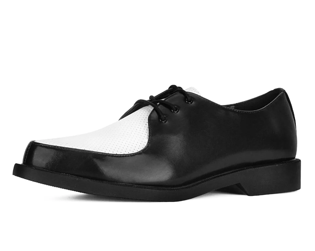 Black & White Pointed Jam Shoe