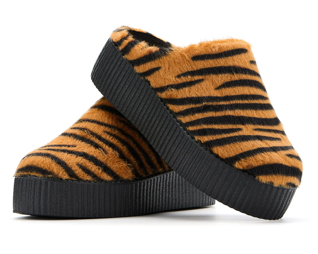 937-Tiger-Stripe-Faux-Fur-Creeper-Mule-3.webp Tiger Stripe Faux Fur Creeper Mule