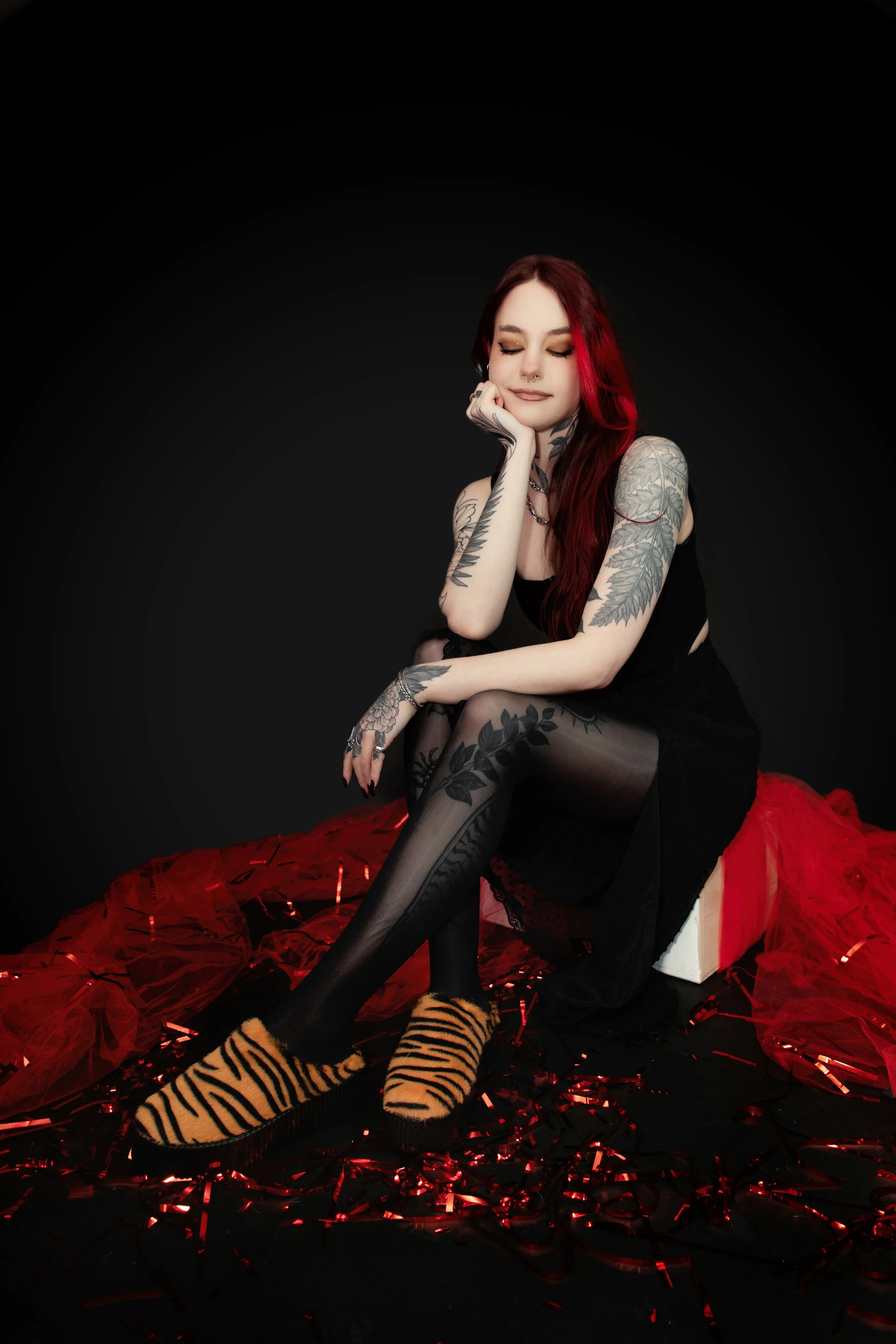 937-Tiger-Stripe-Faux-Fur-Creeper-Mule-6.webp Tiger Stripe Faux Fur Creeper Mule